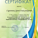 Сертификат о прохождении мастер-класса по подготовке учащихся к ЗНО по истории