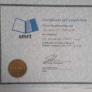 Certificate of Completion of 130 Advanced SMRT Level certified by Canadian College of English Language (Council f Europe Level C1)